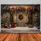 Christmas Festive Red Ribbon Backdrop RR8-194