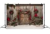 Christmas Cozy White Porch Backdrop RR8-201