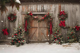 Christmas Cozy White Porch Backdrop RR8-201