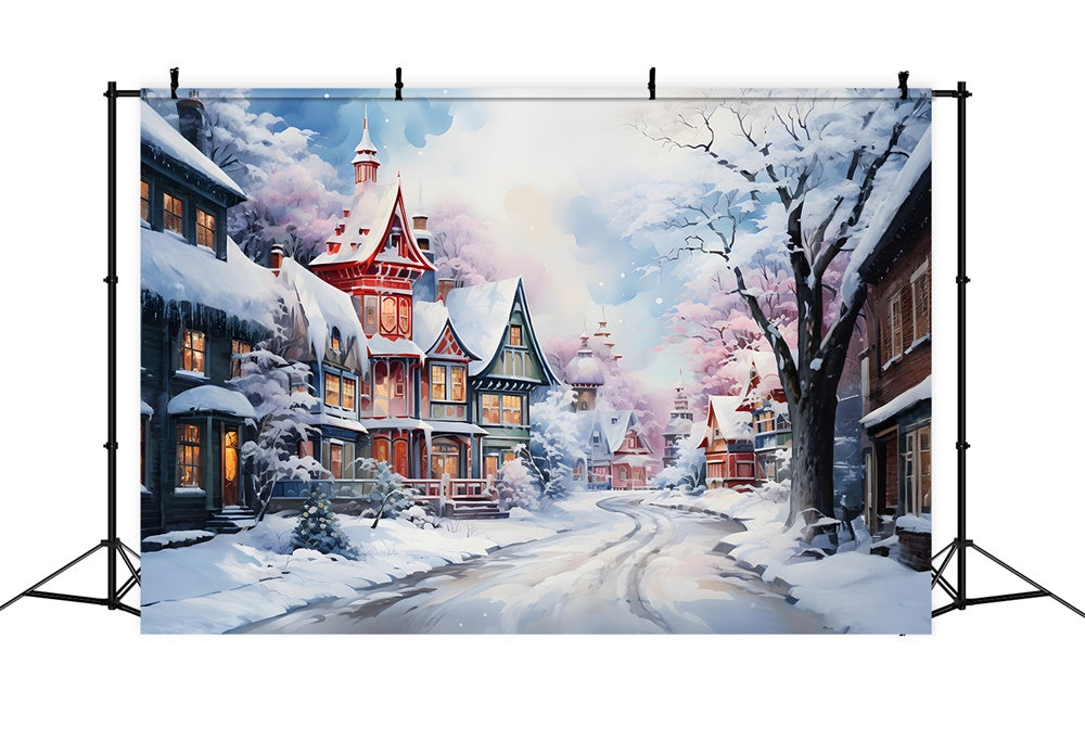 Christmas Gingerbread House Wonderland Backdrop RR8-209