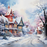 Christmas Gingerbread House Wonderland Backdrop RR8-209