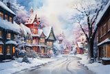 Christmas Gingerbread House Wonderland Backdrop RR8-209