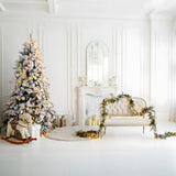 Christmas Simple Living Room Fireplace Backdrop RR8-220