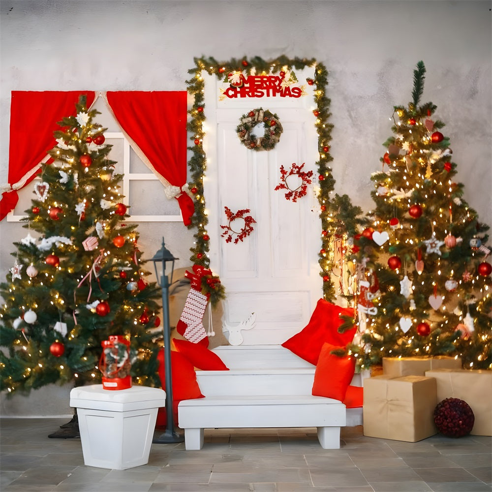 Merry Christmas Ambiance Decorative Backdrop RR8-221