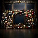 Christmas Elegant Ornaments Garland Backdrop RR8-237