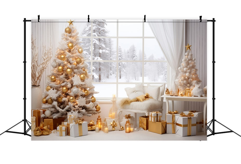 Christmas Candy Cane Winter Wonderland Backdrop RR8-268