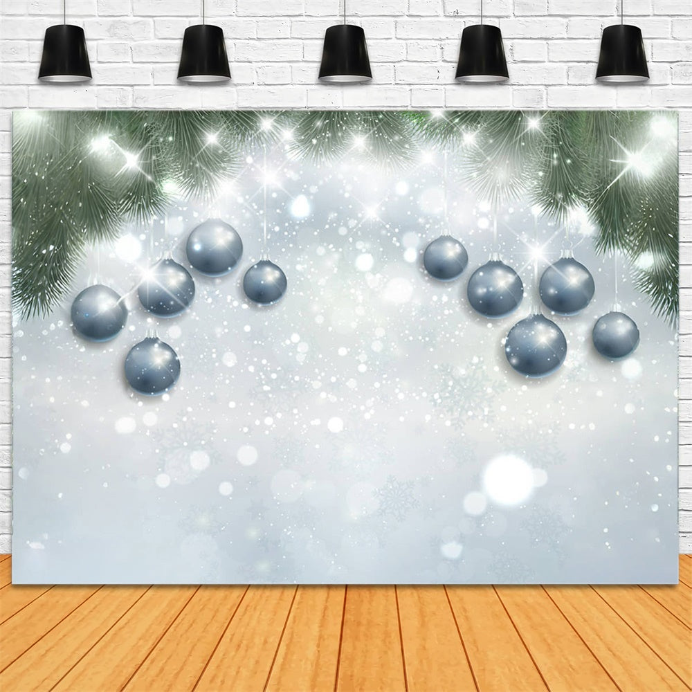 Christmas Pine Leaves Decorative Ball Backdrop RR8-272