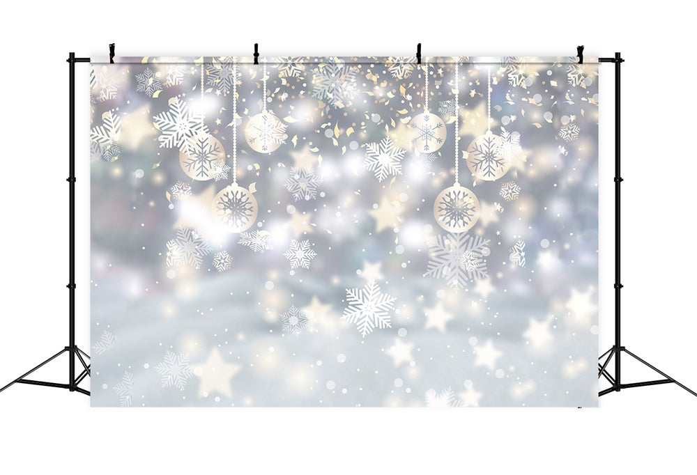 Christmas Snowflake Star Decoration Backdrop RR8-275