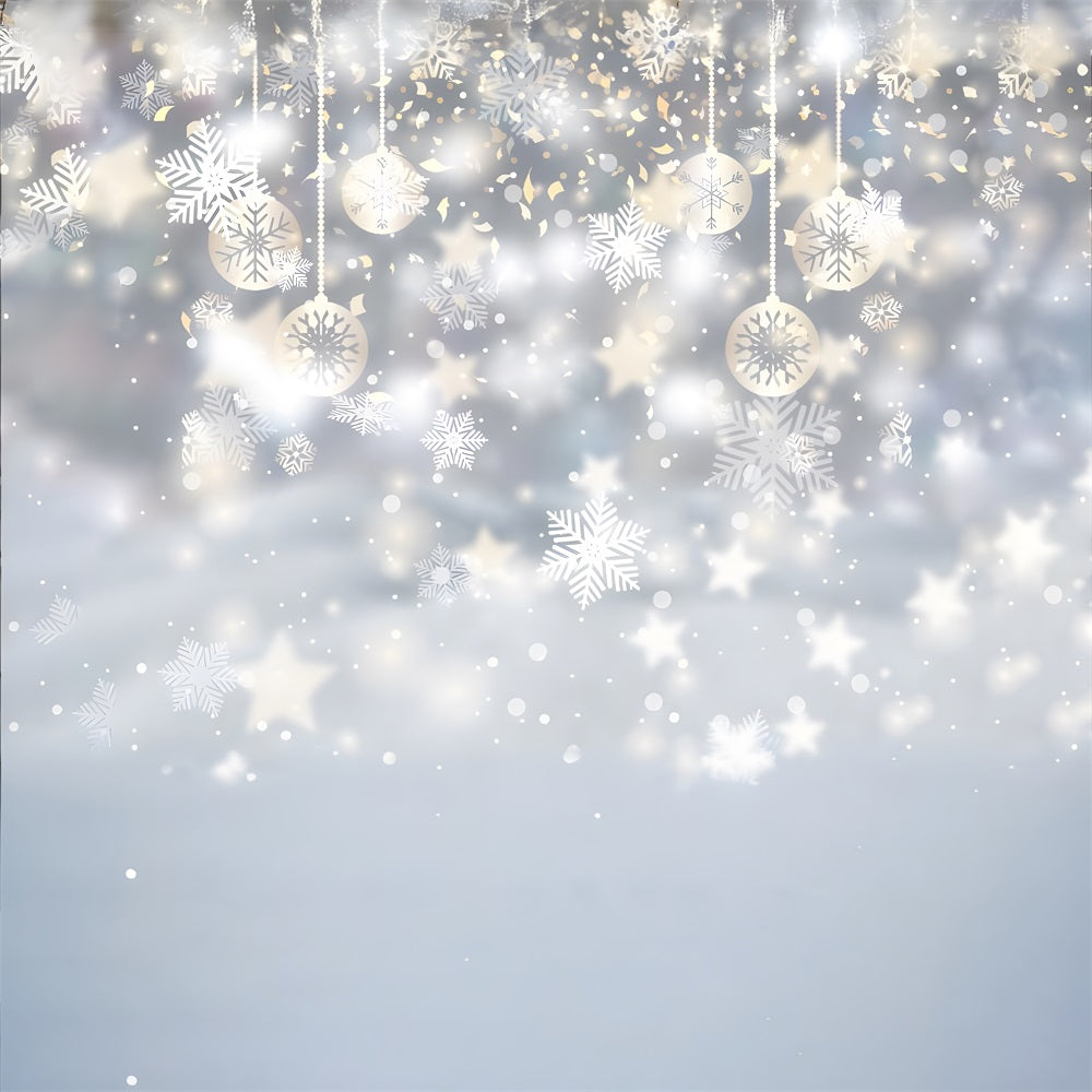 Christmas Snowflake Star Decoration Backdrop RR8-275