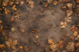 Withered Maple Leaves Mud Floor Backdrop RR8-276