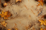 Rustic Autumn Leaves on Textured Floor Backdrop RR8-280