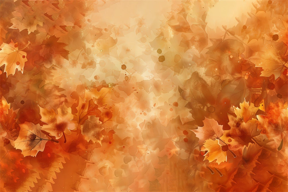 Softly Lit Maple Leaves Floor Backdrop RR8-283