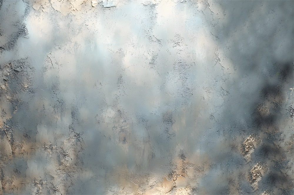 Frosty Weathered Wall Fabric Floor Backdrop RR8-294