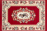 Elegant Red Beige Carpet Floor Backdrop RR8-296