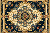 Navy and Gold Ornate Carpet Floor Backdrop RR8-300