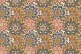 Intricate Geometric Floral Pattern Floor Backdrop RR8-304