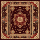 Rich Burgundy and Beige Carpet Floor Backdrop RR8-305