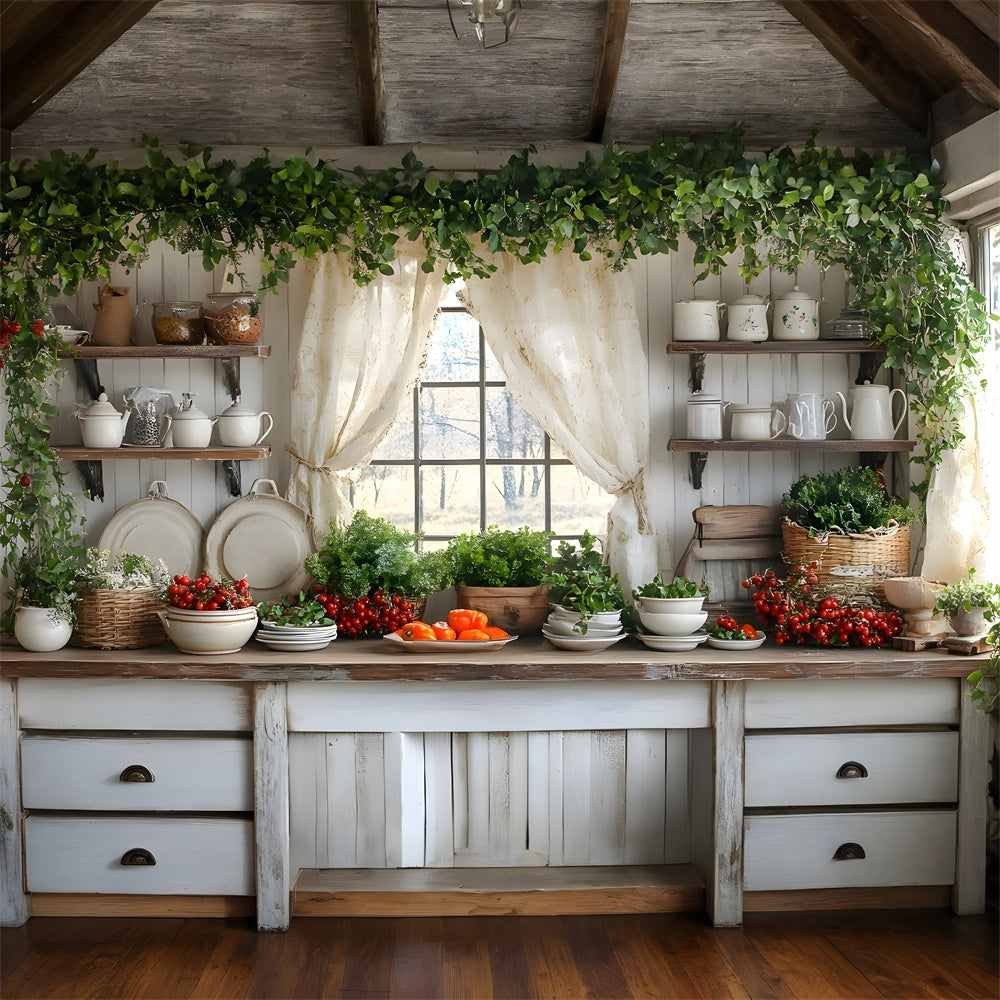 Fall Harvest Kitchen Photography Backdrop RR8-323