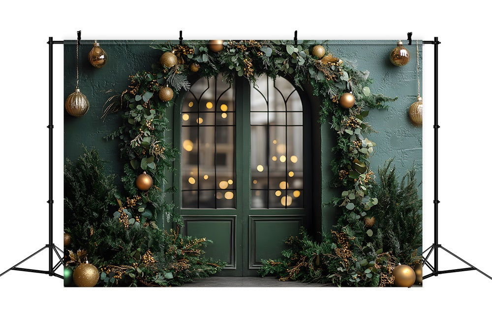 Christmas Balls Garland Decor Door Backdrop RR8-346