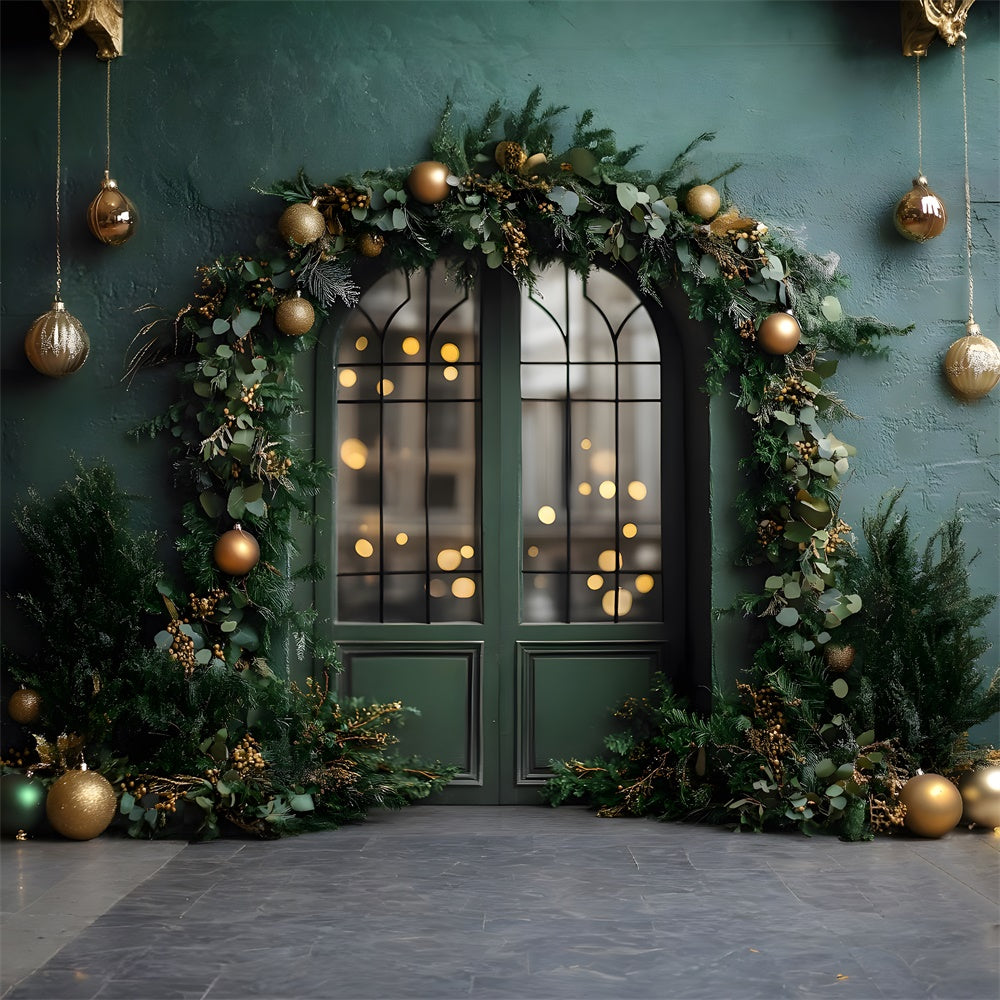 Christmas Balls Garland Decor Door Backdrop RR8-346