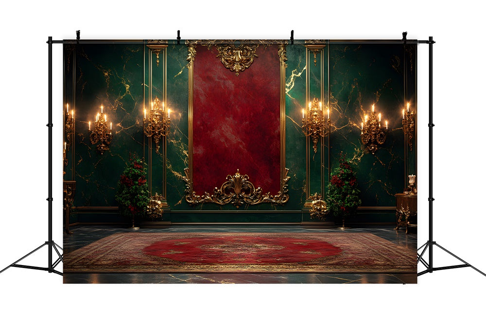 Elegant Christmas Wall Photography Backdrop RR8-351