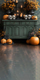 Halloween Sweep Horrible Skeleton Pumpkin Backdrop RR8-399