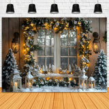 Christmas Lights Garland Window Backdrop RR8-41