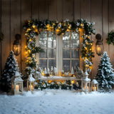 Christmas Lights Garland Window Backdrop RR8-41