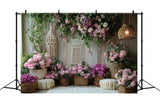 Floral Macrame Boho Garden Backdrop RR8-419