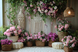 Floral Macrame Boho Garden Backdrop RR8-419