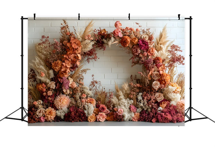 Bohemian Autumn Wreath Backdrop RR8-431