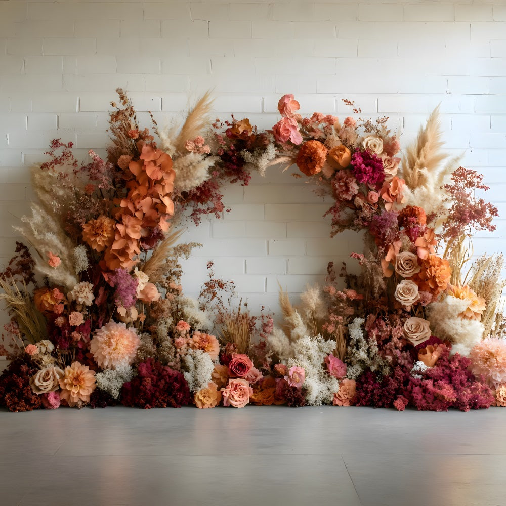 Bohemian Autumn Wreath Backdrop RR8-431