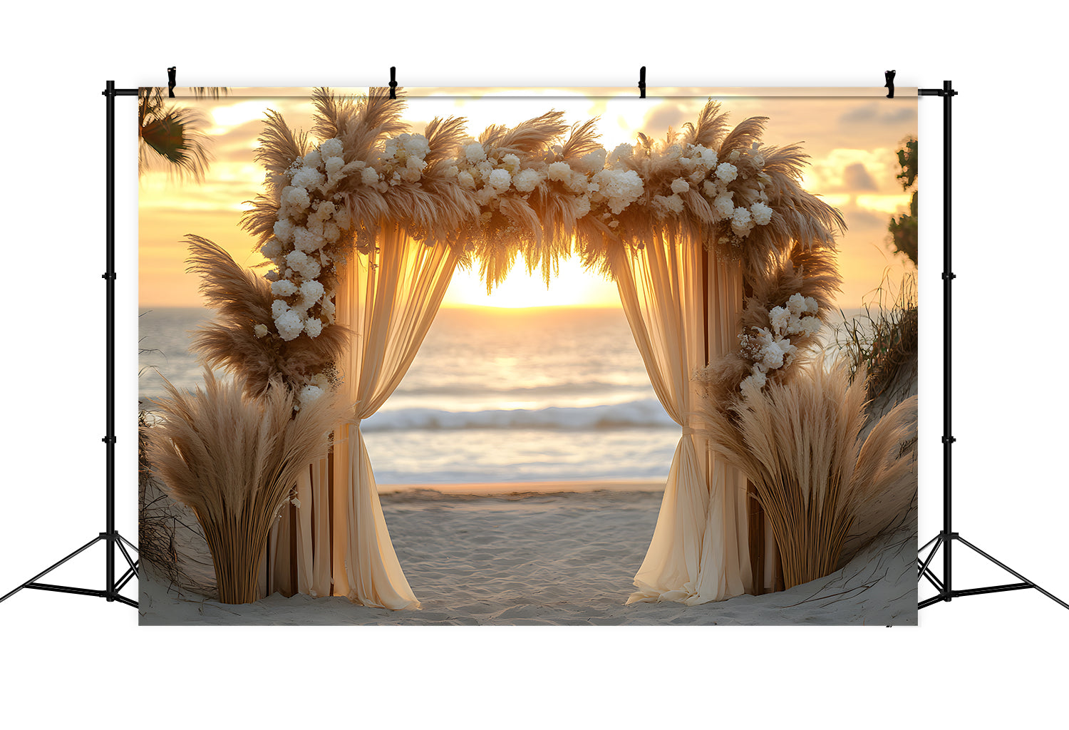 Beach Wedding Arch Bohemian Backdrop RR8-434