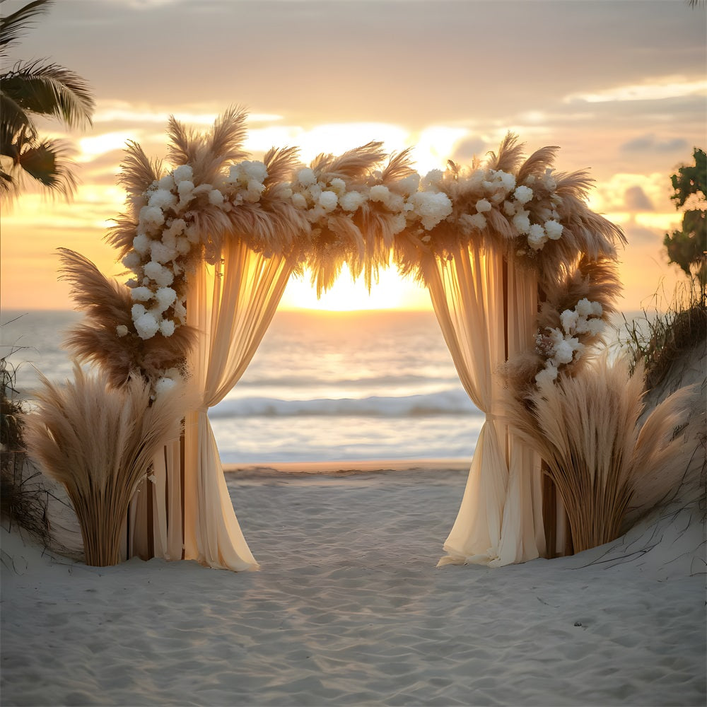 Beach Wedding Arch Bohemian Backdrop RR8-434