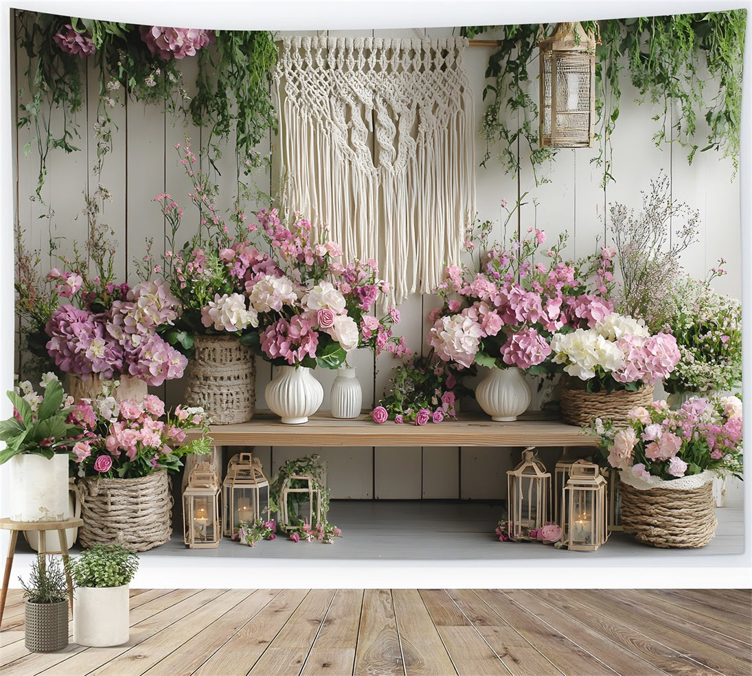 Bohemian Floral Wall Decor Backdrop RR8-436