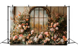 Rustic Charm Pampas Flowers Boho Backdrop RR8-439