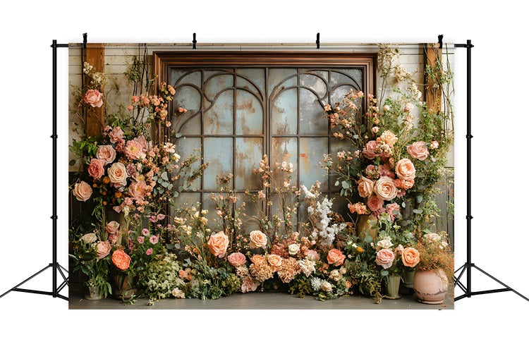 Boho Luxe Pampas Floral Arch Backdrop RR8-440