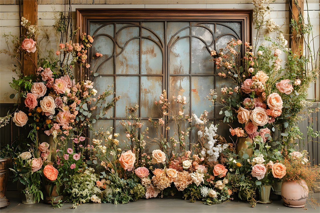 Boho Luxe Pampas Floral Arch Backdrop RR8-440