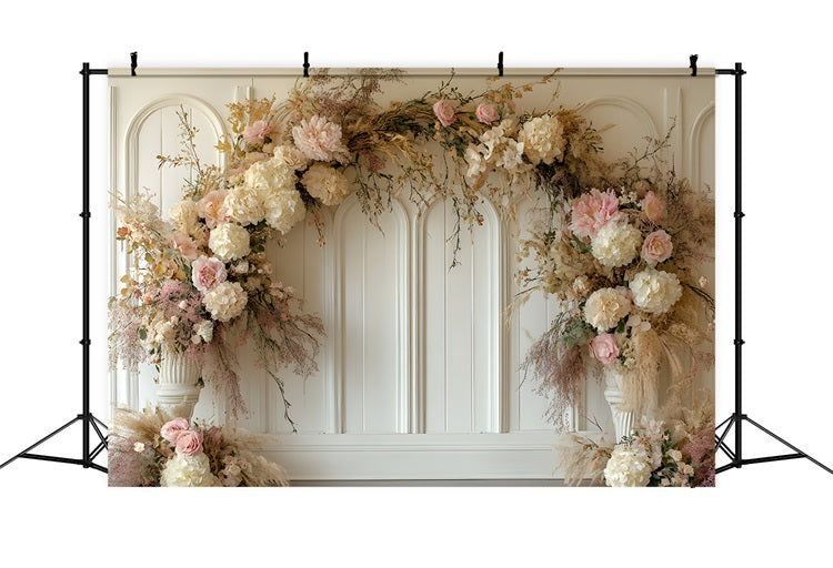 Vintage Floral Boho Romance Backdrop RR8-446