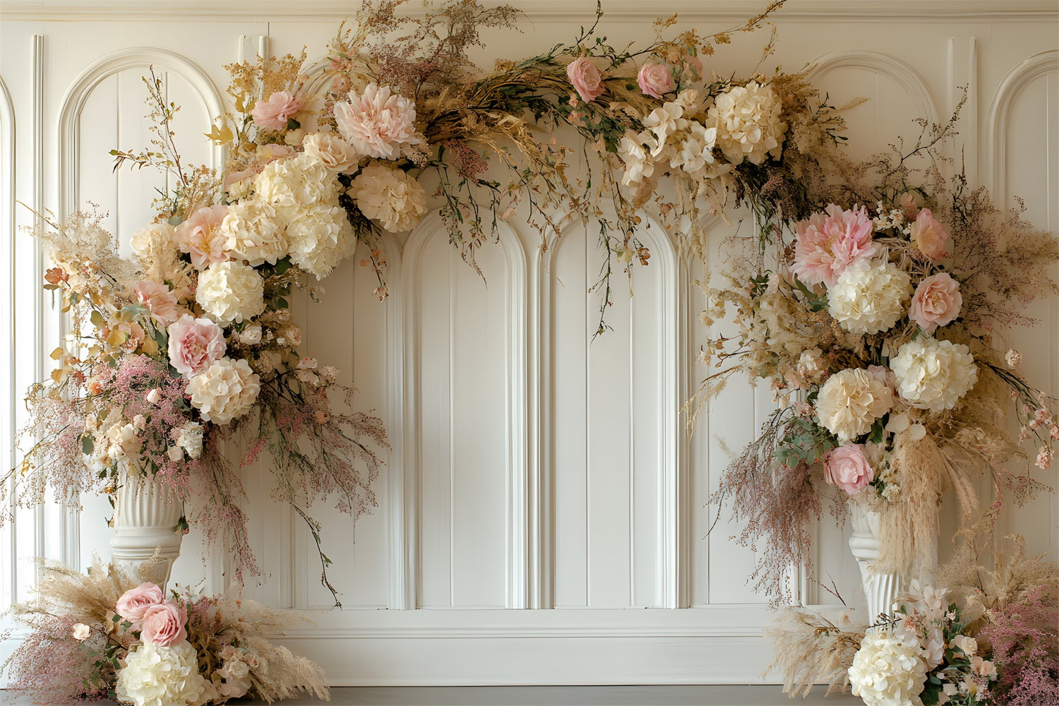 Vintage Floral Boho Romance Backdrop RR8-446