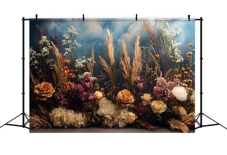 Moody Floral Boho Dreamscape Backdrop RR8-448