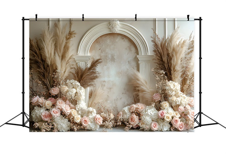 Bohemian Chic Floral Arch Backdrop RR8-470