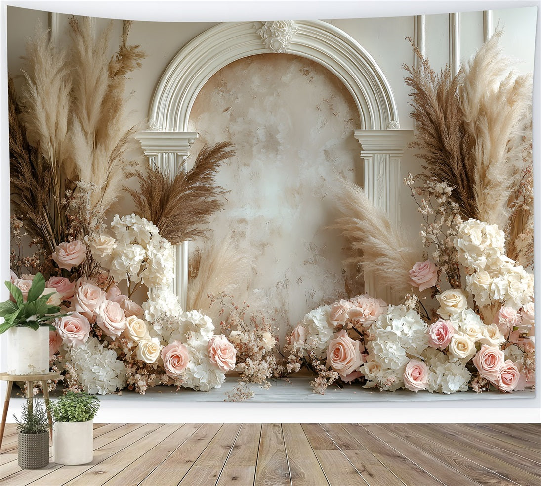 Bohemian Chic Floral Arch Backdrop RR8-470