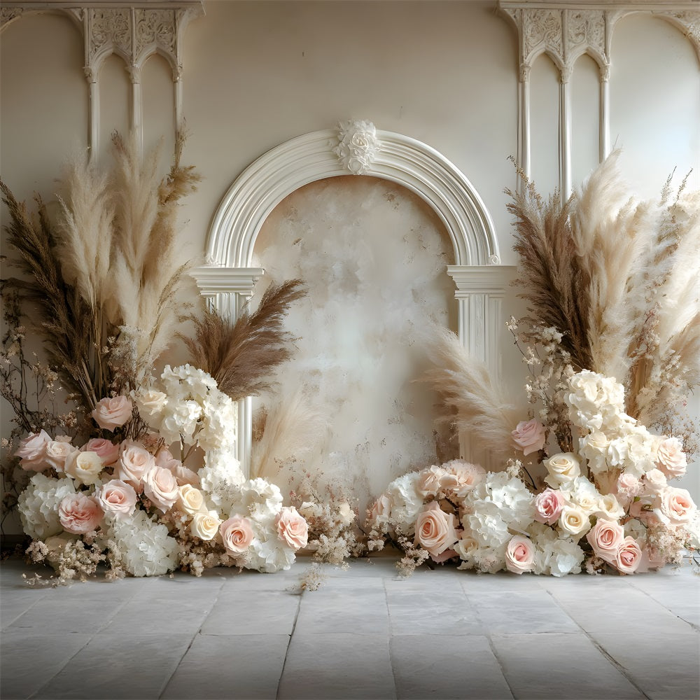 Bohemian Chic Floral Arch Backdrop RR8-470