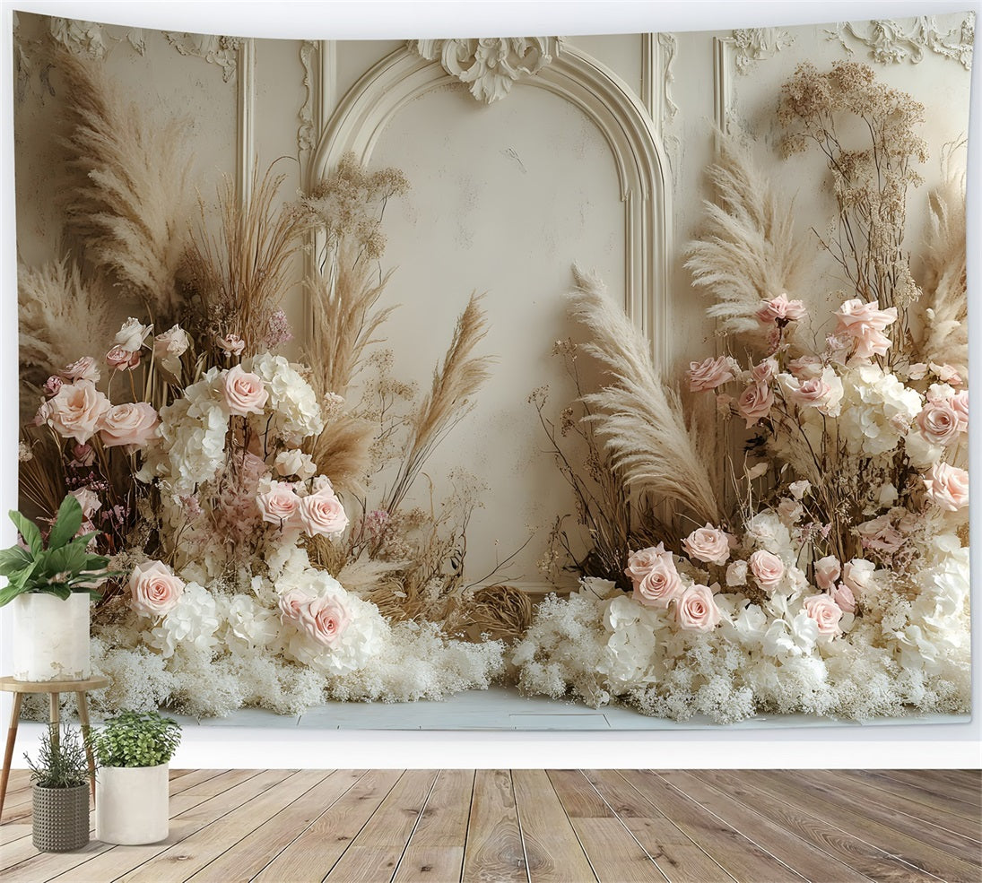 Boho Luxurious Floral Oasis Backdrop RR8-471