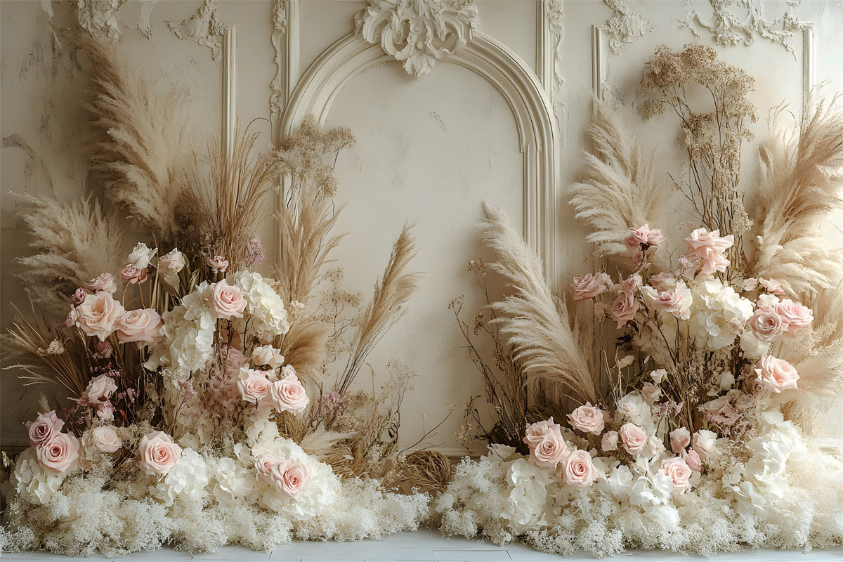 Boho Luxurious Floral Oasis Backdrop RR8-471