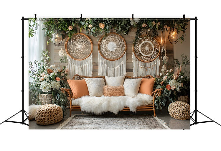 Dreamy Bohemian Dreamcatcher Backdrop RR8-477