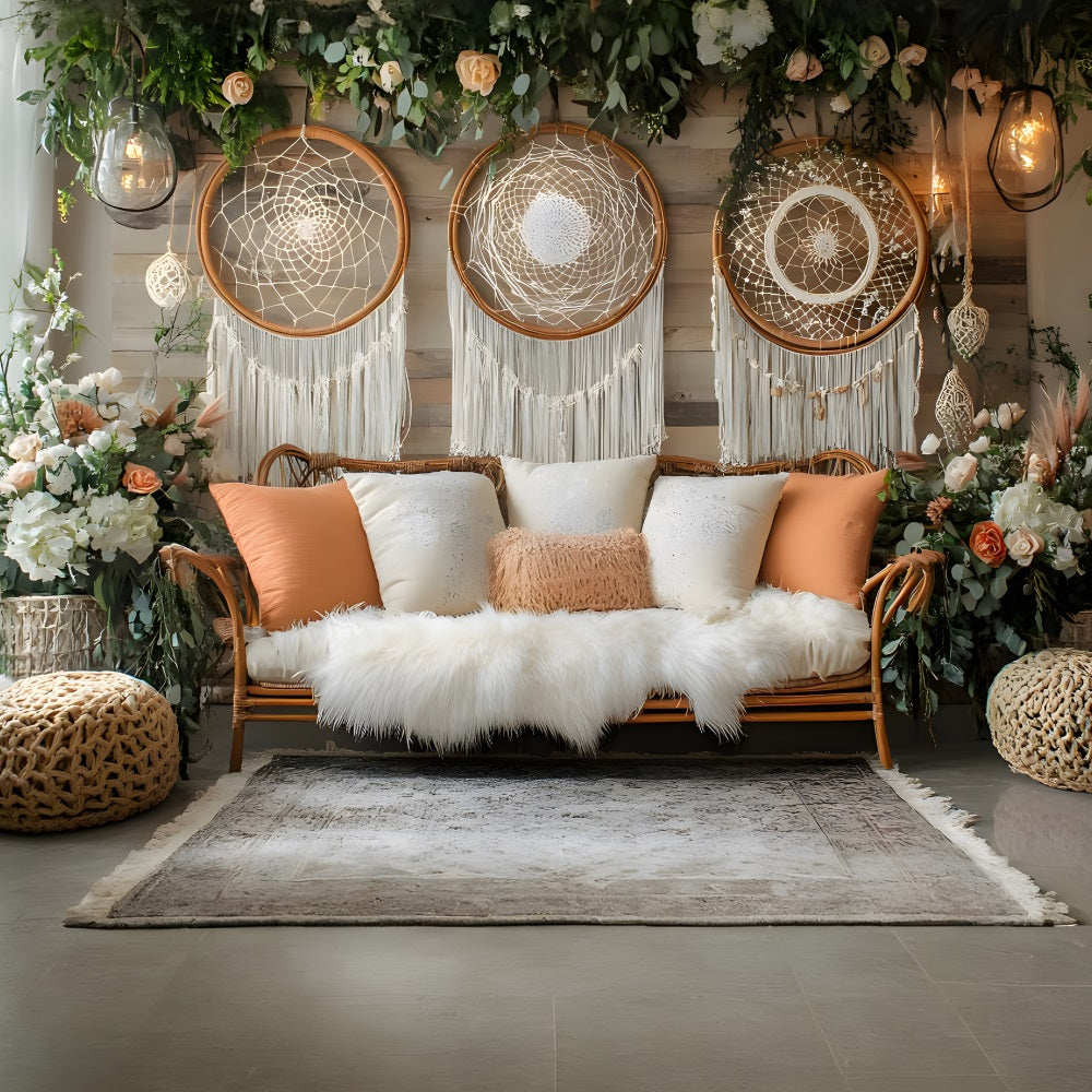 Dreamy Bohemian Dreamcatcher Backdrop RR8-477