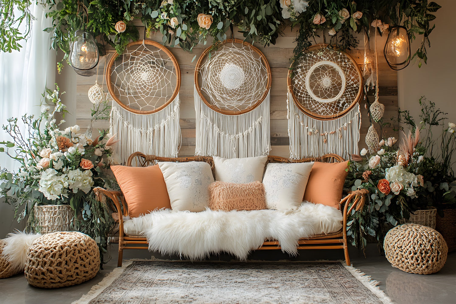 Dreamy Bohemian Dreamcatcher Backdrop RR8-477