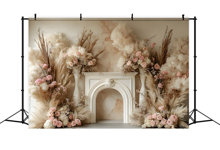 Boho Romantic Rose Hay Decorative Backdrop RR8-479